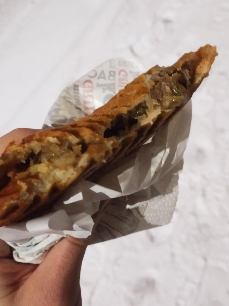 Finnish Meat Pie Lihapiirakka Eaten