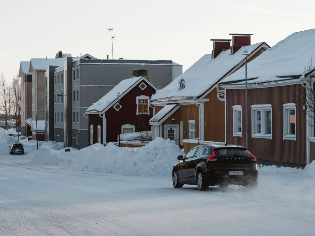Road In Finland Winter