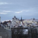 Talllin Old Town Skyline in the Winter
